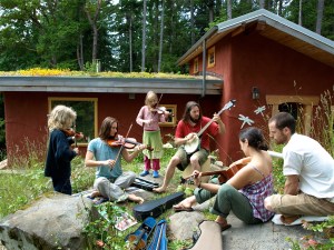 enjoying the finished house