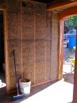 interior straw-stuffed wall